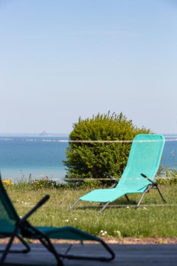 La Metairie-du-Vauhariot - Chambre Ou Lodge - Piscine Chauffée - Vue Mer et Mont Saint Michel et GR34 - Résidence Hôtelière Cancale Exterior foto